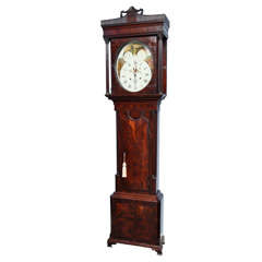 Antique English Mahogany Grandfather Clock