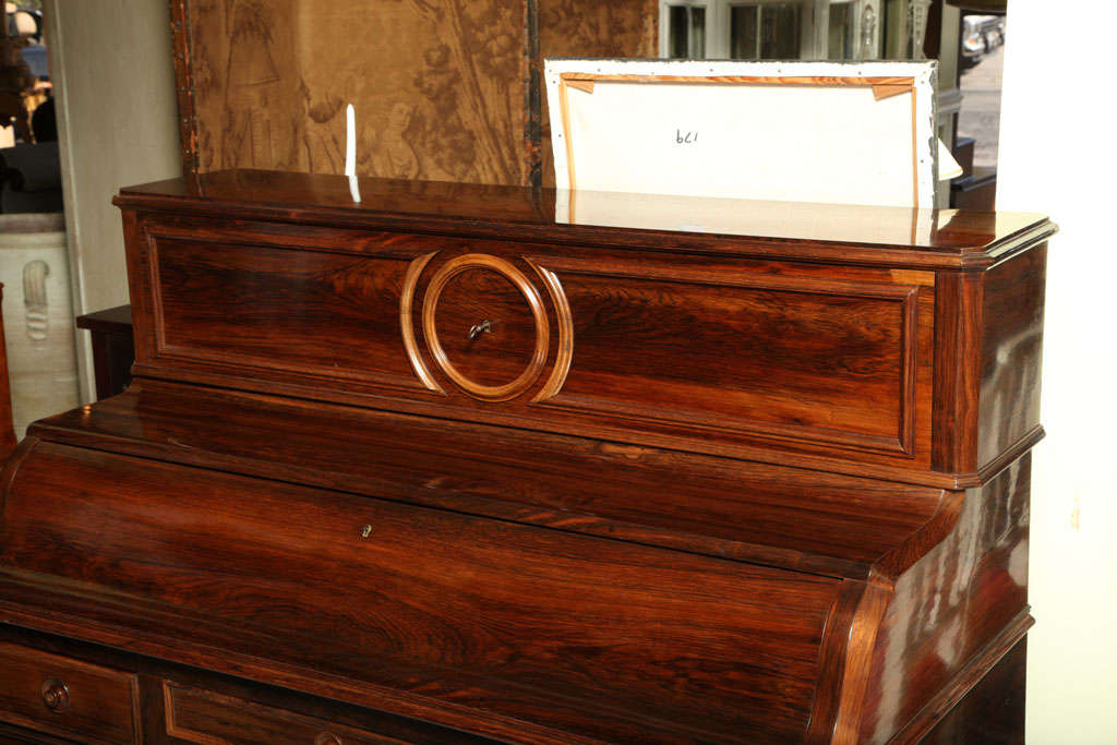 Superb 19th Century Rosewood French Writing Desk In Excellent Condition In West Palm Beach, FL