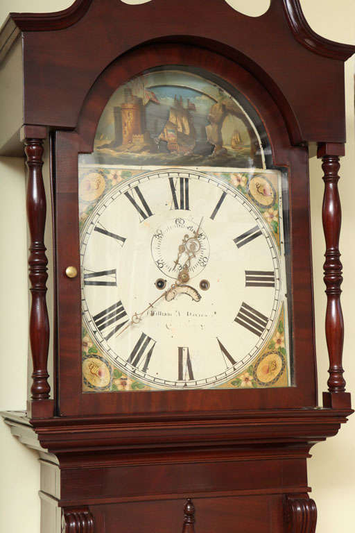 Wales Mahogany Grandfather Clock 1