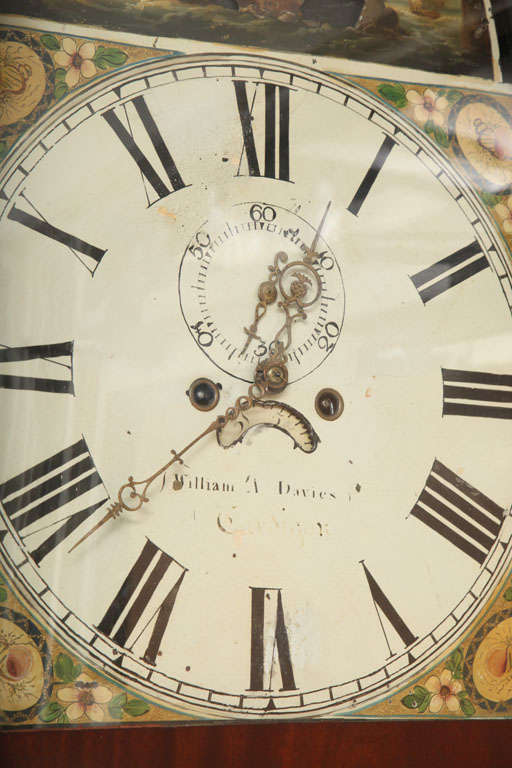 Wales Mahogany Grandfather Clock 4