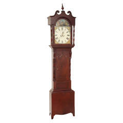 Vintage Wales Mahogany Grandfather Clock