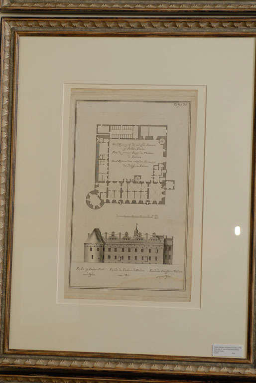 Set of 6 French Antique Architectural Prints. c1790 2