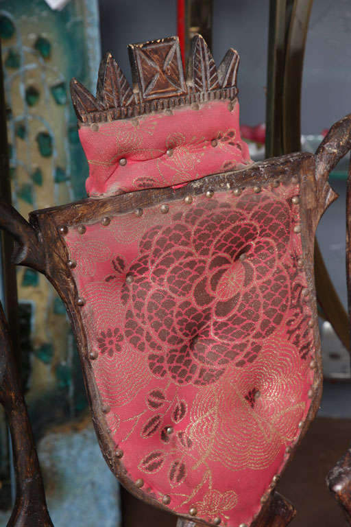 Carved Folk Art Ceremonial Chair 5