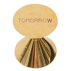 Brass "Today or Tomorrow" Paperweight
