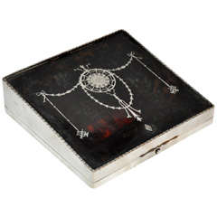 Tortoise and Silver Dressing Box, circa 1890