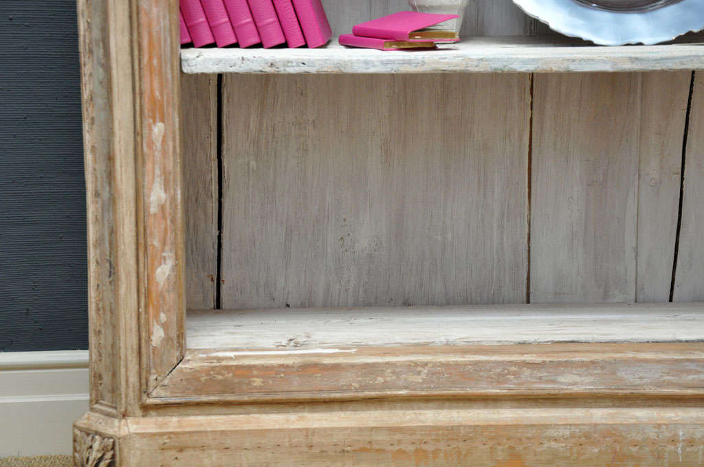 Amazing Architectural Pediment Pine Bookcase 4