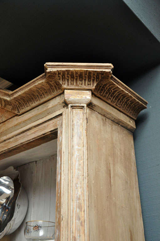 Amazing Architectural Pediment Pine Bookcase 6