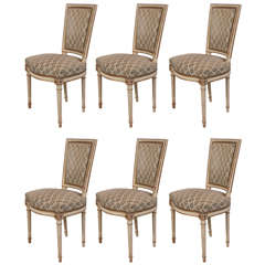 Set of 6 Louis-XVI-Style Dining Chairs by Maison Jansen