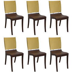 Set of Six Linge Roset Finn Dining Chairs