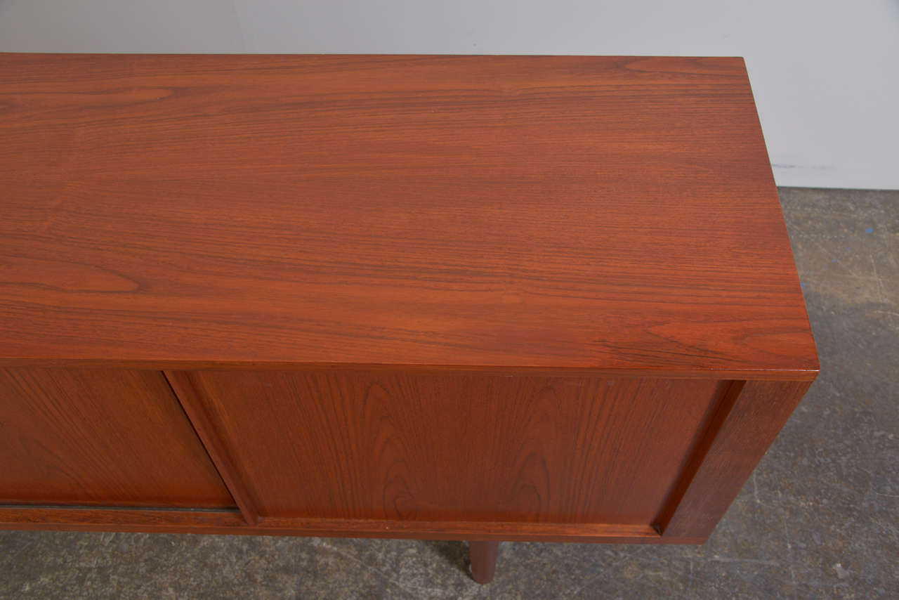 Danish Modern Teak Credenza by Hans Wegner at 1stDibs