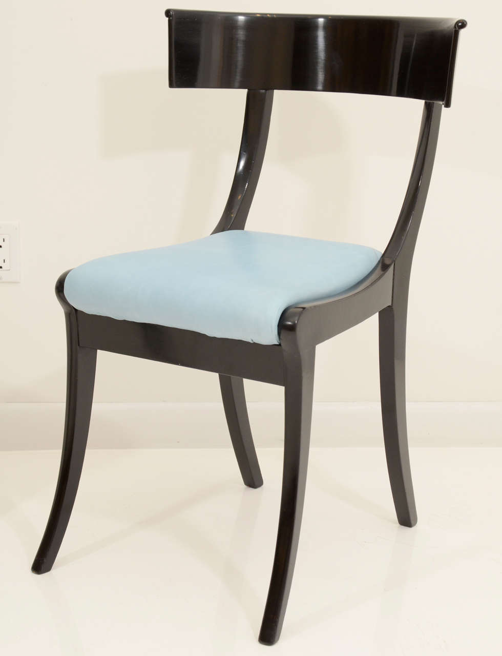 Neoclassical A Pair of Danish Klismos Chairs