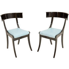 A Pair of Danish Klismos Chairs