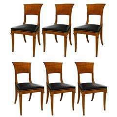 Set of Six Neo Classic Dining Side Chairs