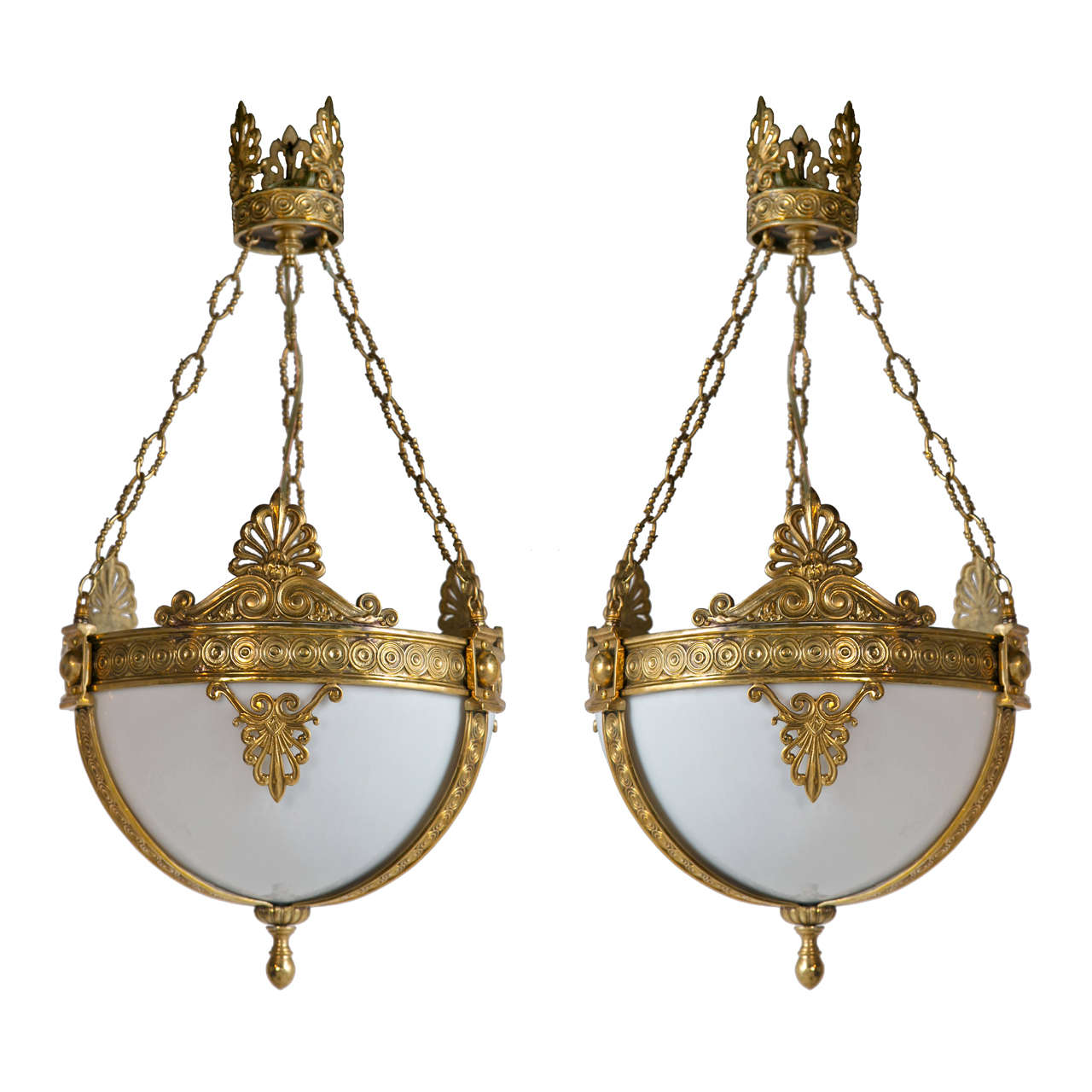 French Gilt Bronze Pendants For Sale at 1stDibs