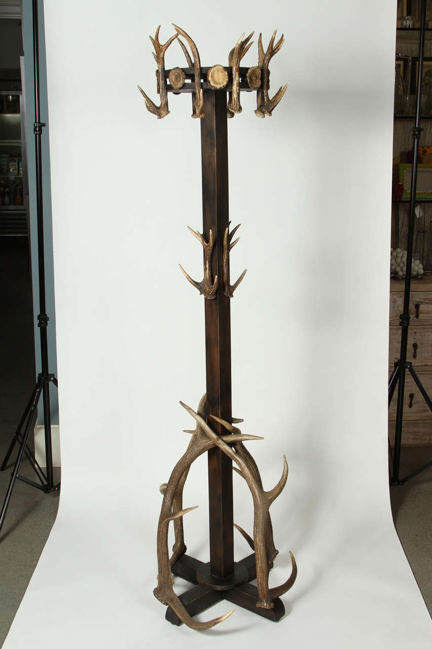 Antique Antler Coat Rack from Poland. 