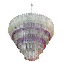 Large Scale, Crystal Hanging Fixture by Barbini