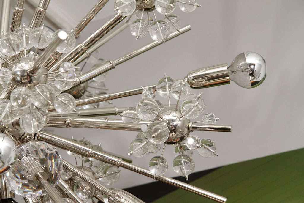 Large Custom Handmade Crystal Sputnik For Sale 1