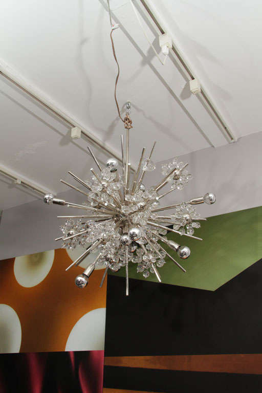 Large Custom Handmade Crystal Sputnik For Sale 2