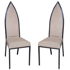 Metal Chairs Set of Six Frederick Weinberg