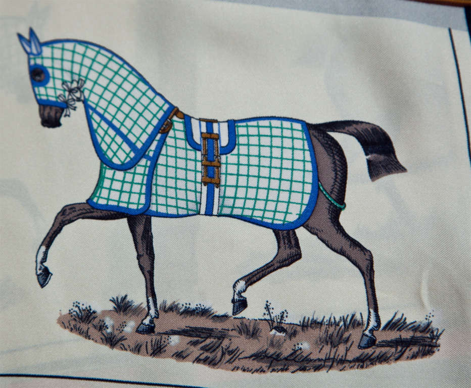 Hermes Equestrian Silk Blouse presented by funkyfinders In New Condition In Stamford, CT
