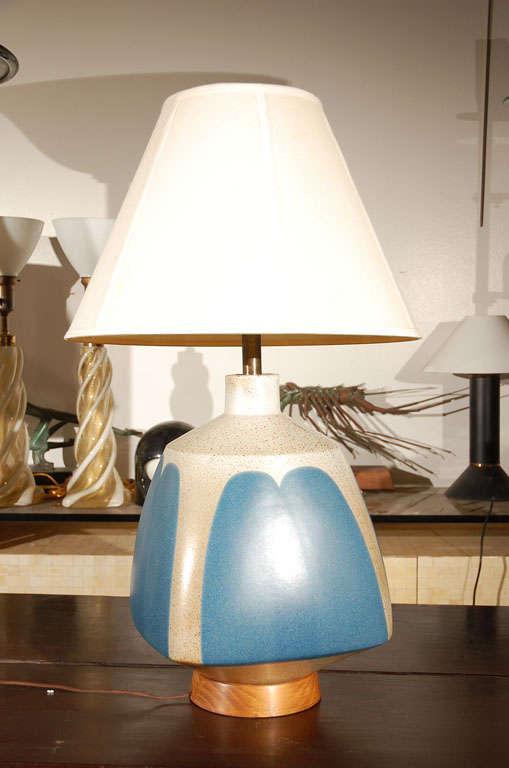 Large David Cressey ceramic table lamp