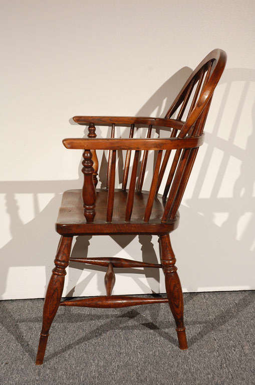 19thc Fantastic English Set Of Six Windsor Chairs 2