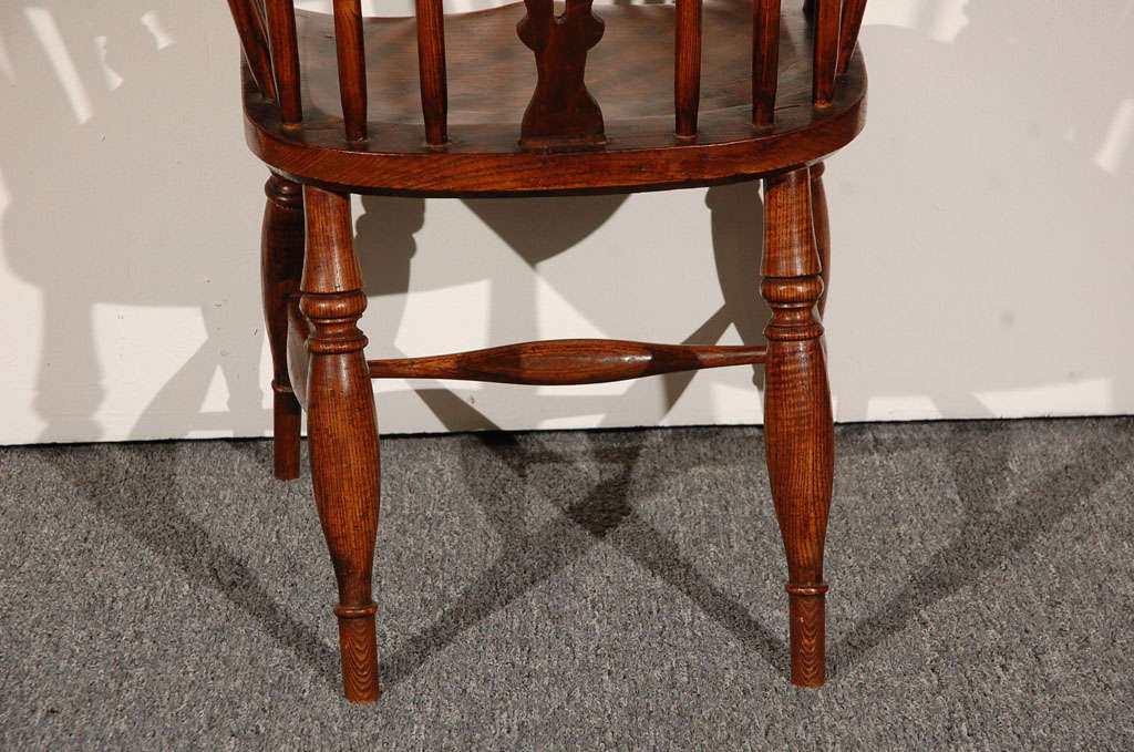 19thc Fantastic English Set Of Six Windsor Chairs 6