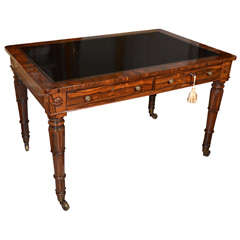 Important Regency Rosewood writing desk 12