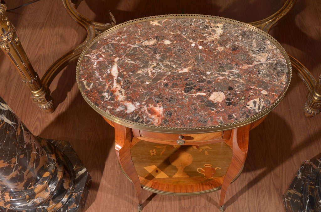 19th c Louis XV side table For Sale 3