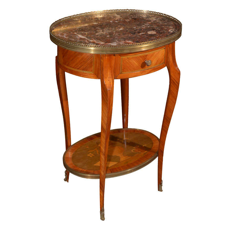 Louis XV Marquetry Side Table at 1stDibs