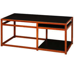 Walnut and Black Laminate Console by Edward Wormley 10