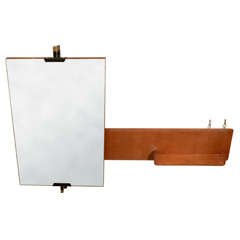 Bentwood shelf and adjustable mirror unit by Campo and Graffi