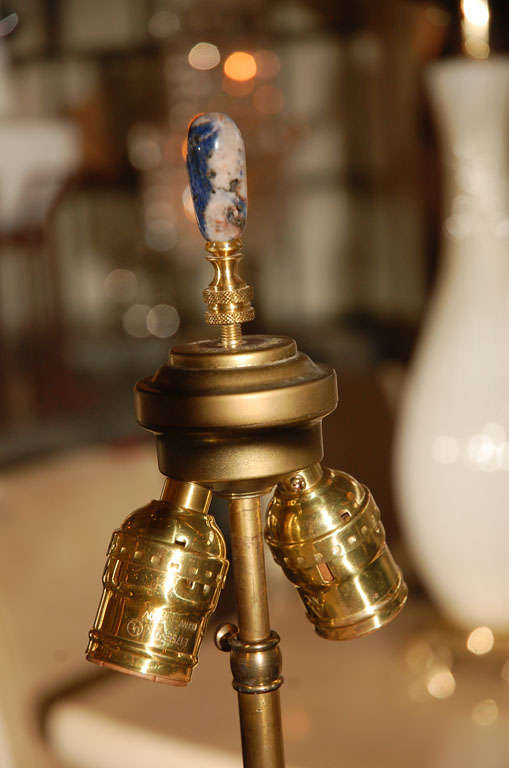 Cloissoné Chinese Enamel and Cloisonne Table Lamp