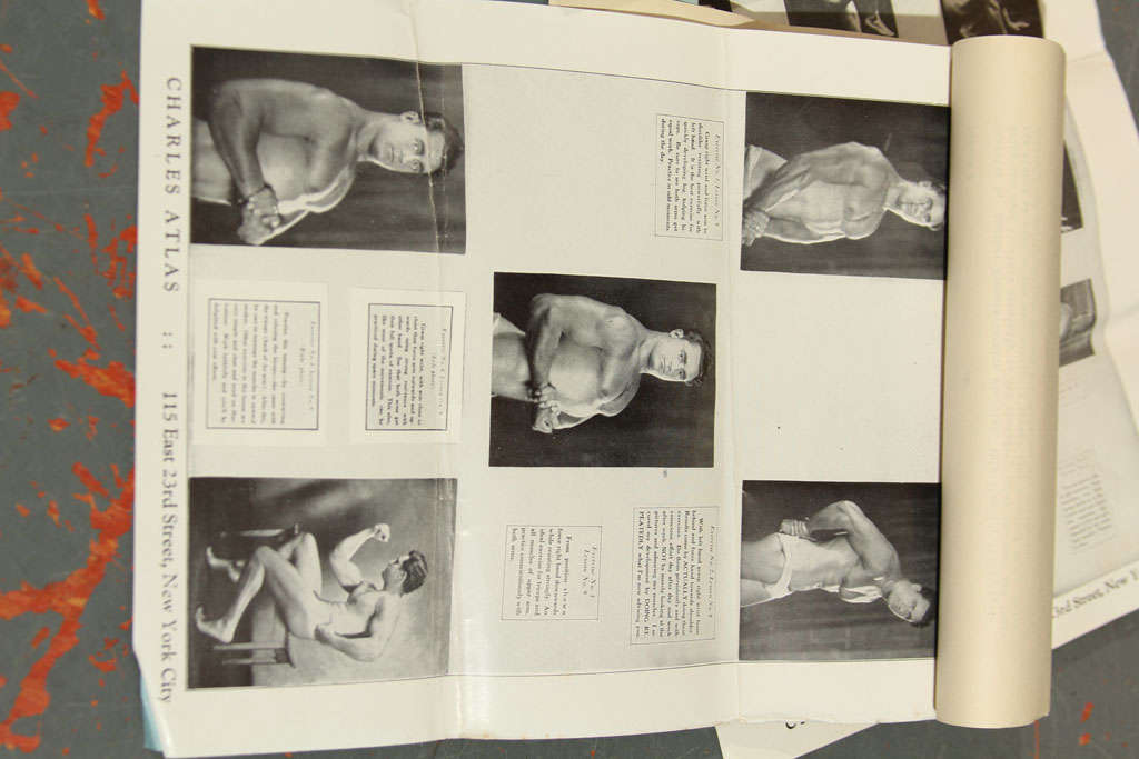 body building lessons from NYC Headquarters of Charles Atlas 1