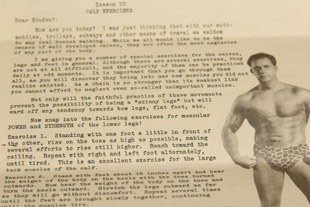 body building lessons from NYC Headquarters of Charles Atlas 3
