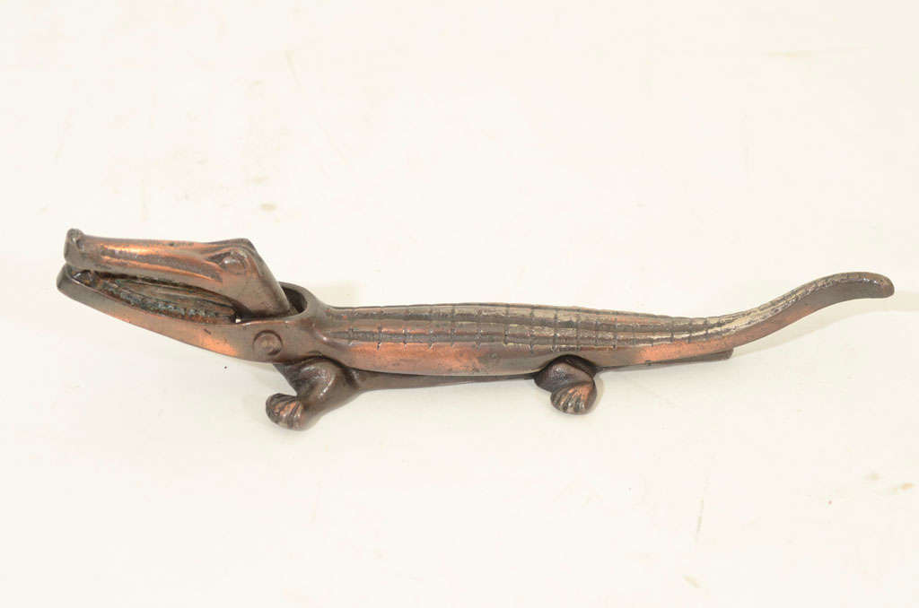 Set of 3 Iron Alligator Nutcrackers, England, Early 20th Century 6
