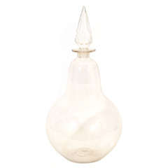 Large Glass Pear-Shaped Apothecary Jar, England, 19th Century