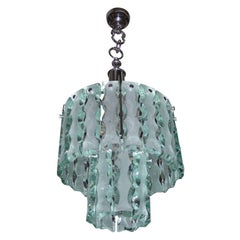Vintage Small 1970'S chandelier by 04 (Zeroquattro), Italy.