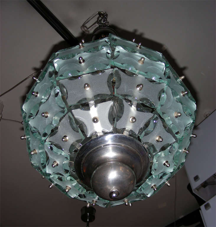 Late 20th Century Small 1970s Chandelier by Quattro Zero  For Sale