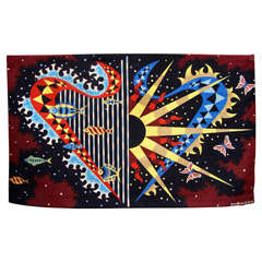 1950-1960 "Horizon Marin" Aubusson Tapestry by J. Picart Ledoux