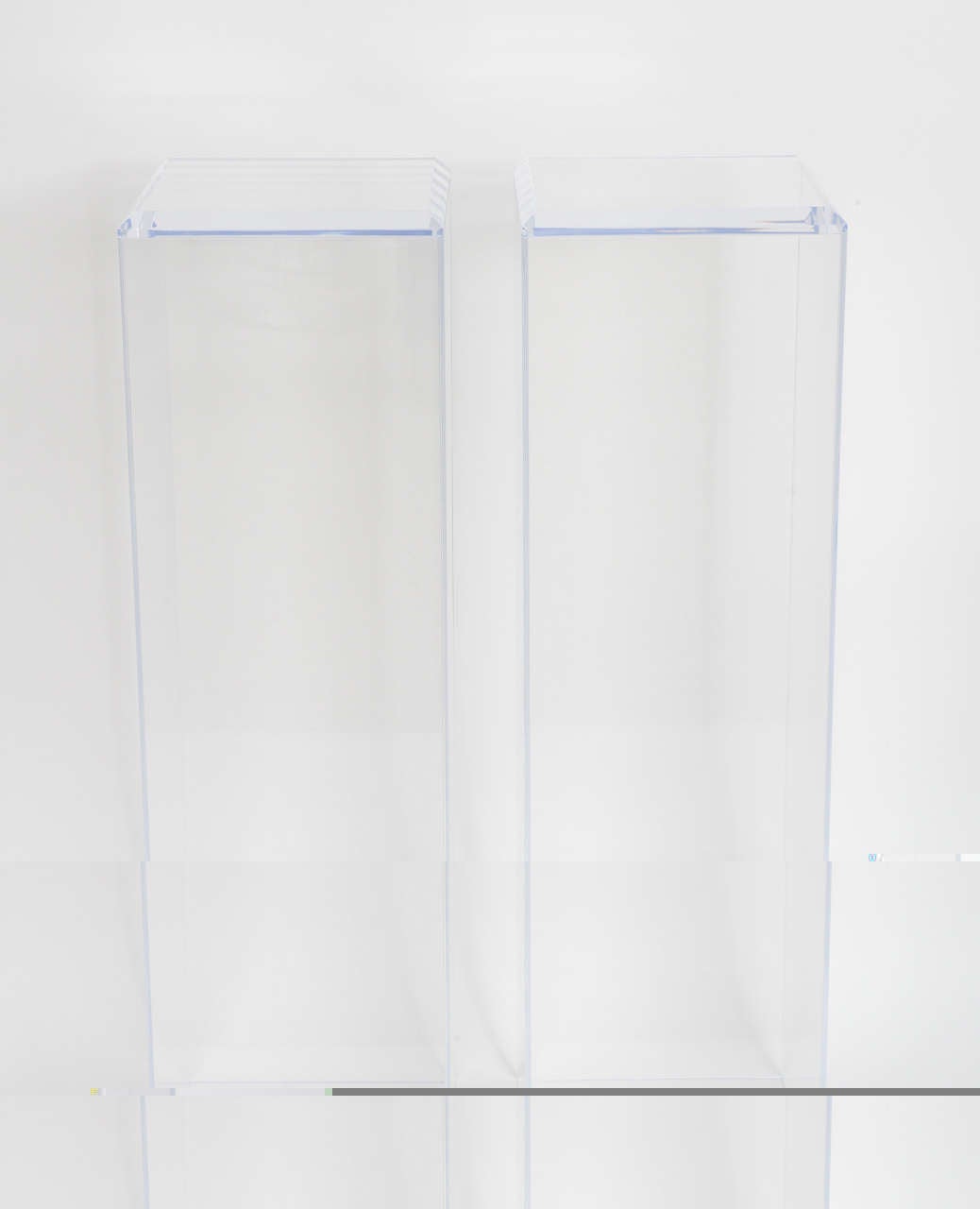 lucite pedestals for art