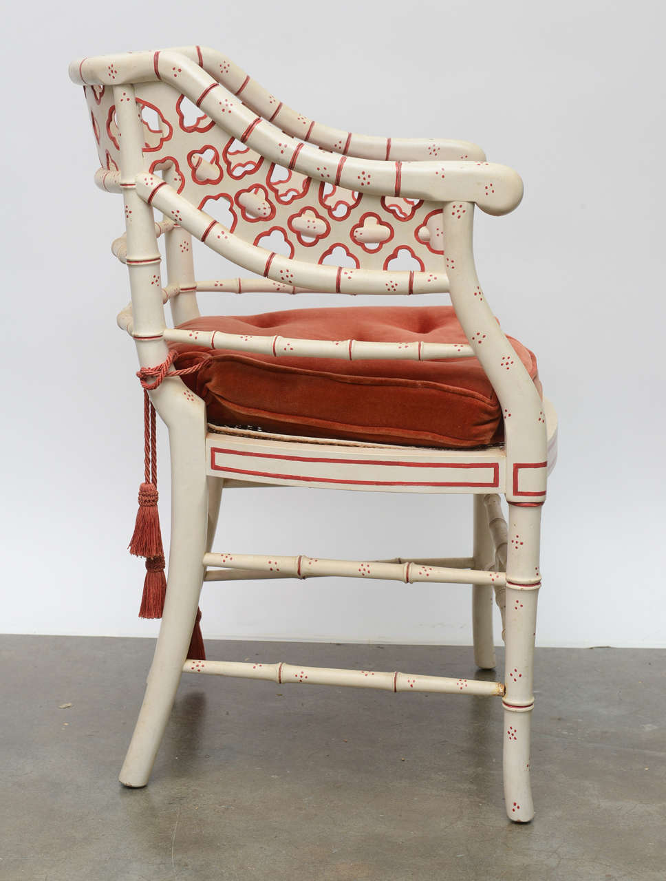 Mid-20th Century Pair of Faux Bamboo Chairs