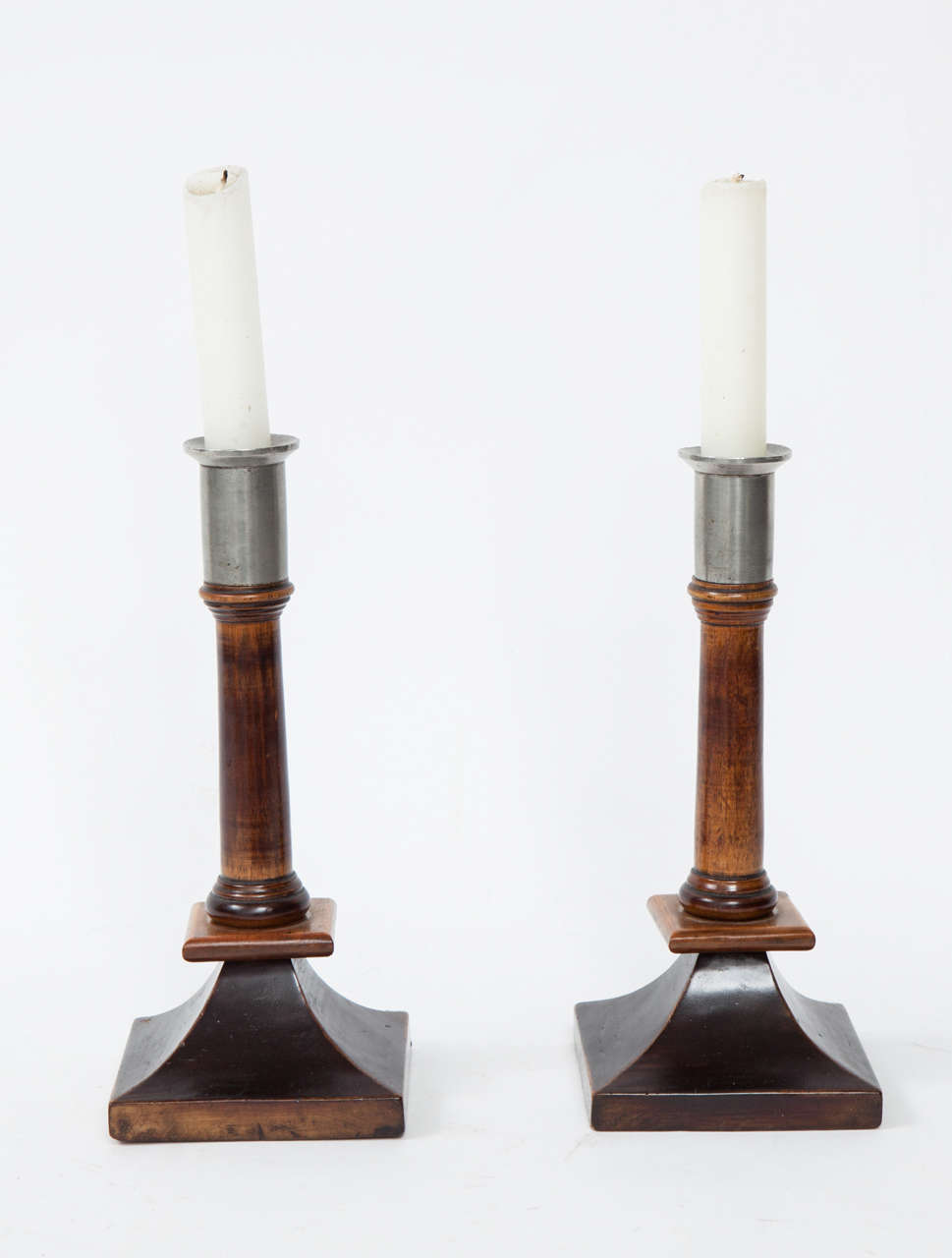Neoclassical Revival Pair of Swedish Candlesticks
