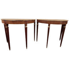 Pair of Italian Console Tables Pair of Italian Console Tables