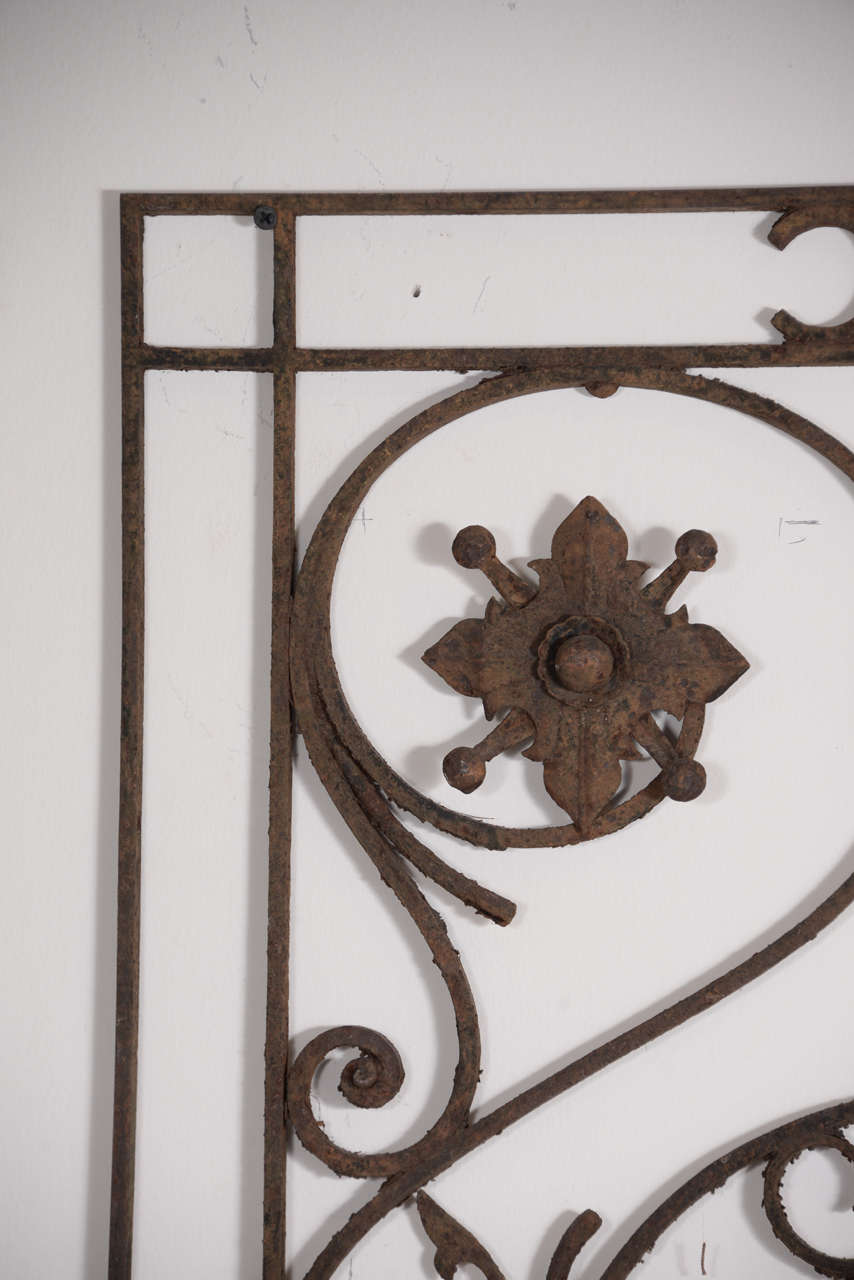 Rococo 18th Century Hand-Wrought Iron Decorative Piece