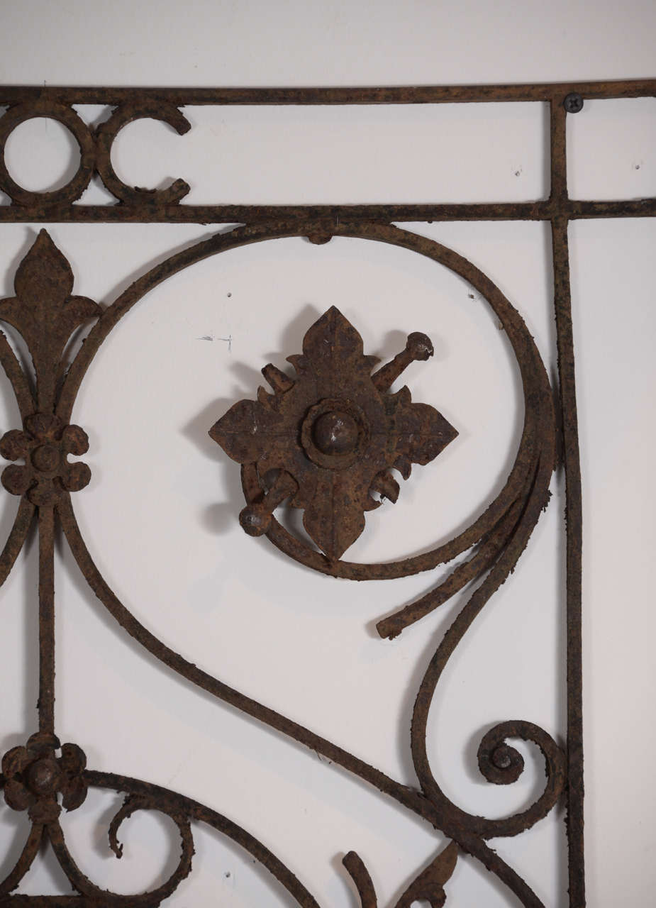 French 18th Century Hand-Wrought Iron Decorative Piece