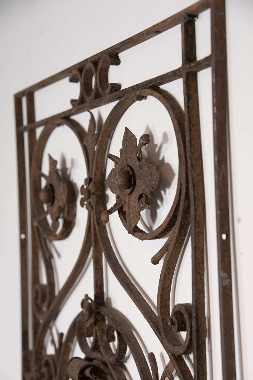 18th Century Hand-Wrought Iron Decorative Piece 1