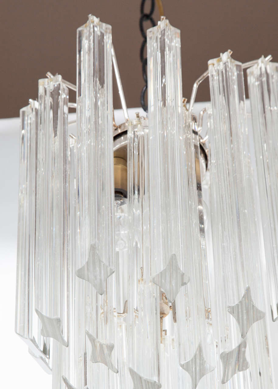 Petite Crystal Chandelier by Camer In Excellent Condition In New York, NY