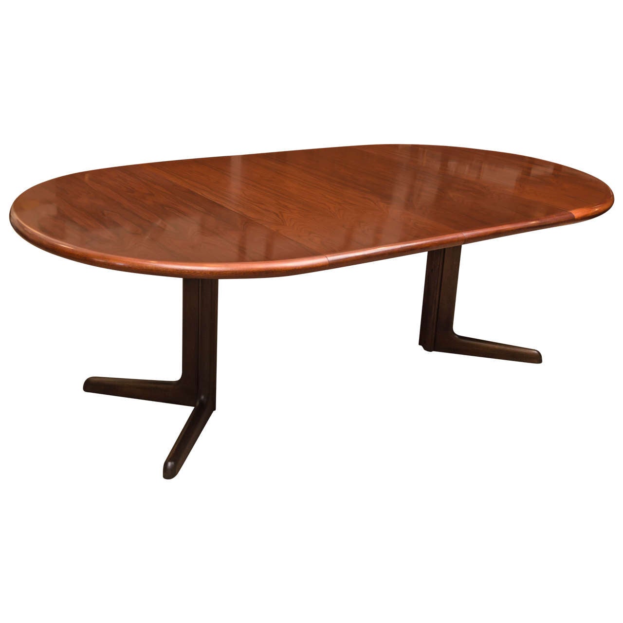 Danish Rosewood Dining Table by Gudme with Leaves