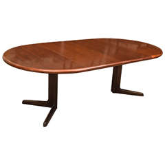 Danish Rosewood Dining Table by Gudme with Leaves